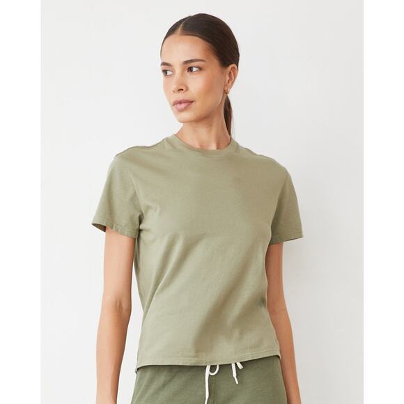 Monrow 50's VIntage Tee Shirt in Sage Green S - Picture 1 of 2
